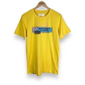 Dutch Bros "Guaranteed to Satisfy" Yellow T-Shirt - EUC, Unisex, Broista, Merch